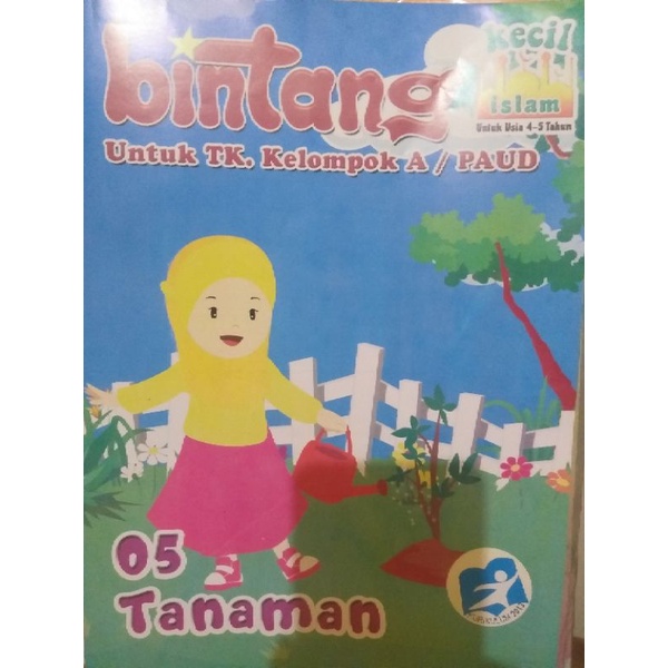 majalah anak  kelas A tema tanaman paud tk ra