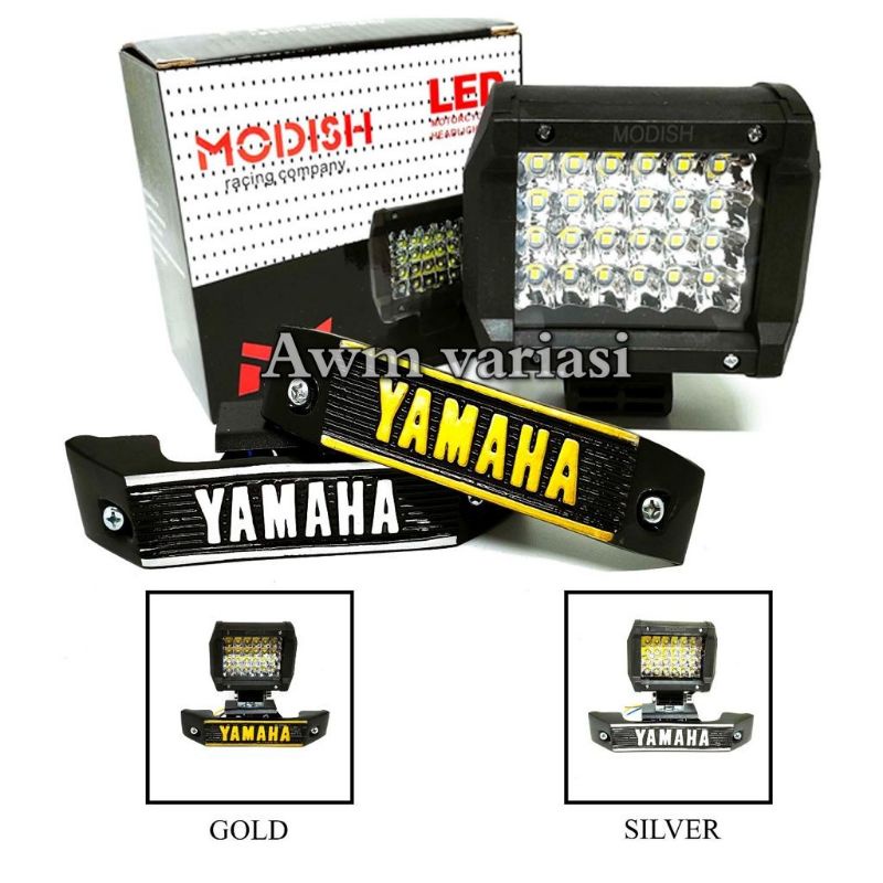 Lampu Tembak LED CREE 24 Mata Lampu Tembak Bar Sorot 24 LED Plus Breket Kumis RX King