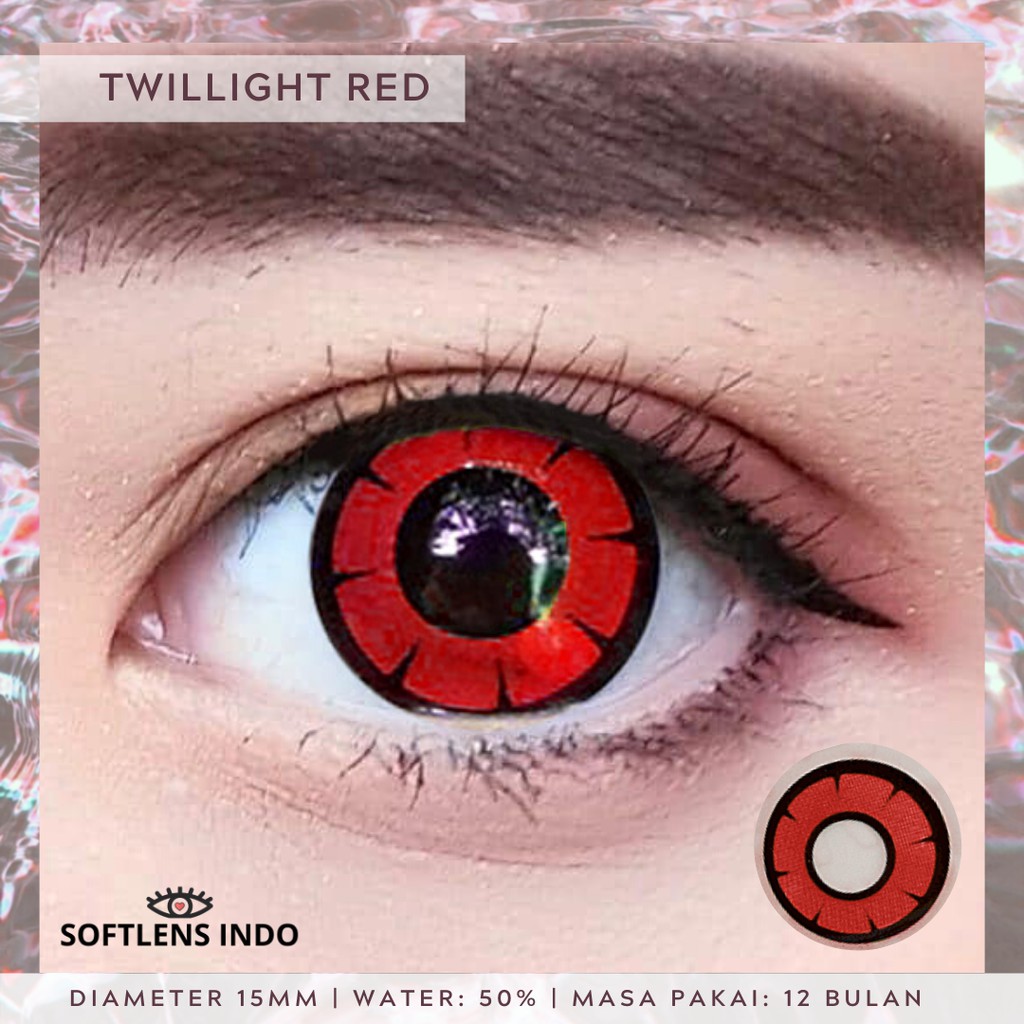 

Softlens Twilight anime red/ merah