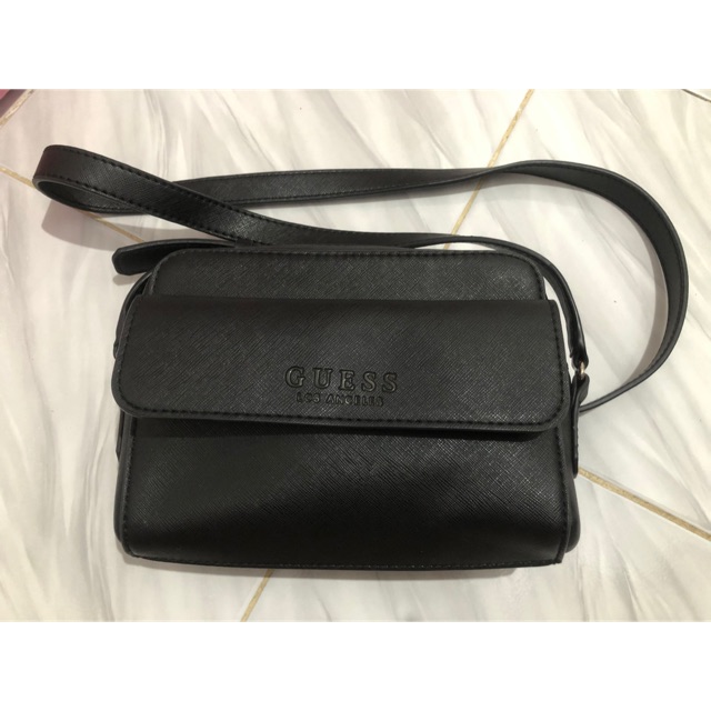 [PRELOVED] tas guess hitam selempang original store indo