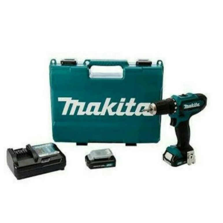 Mesin Bor Batrai Codless Hamer Drill makita HP 333DWYE 2 Batrai