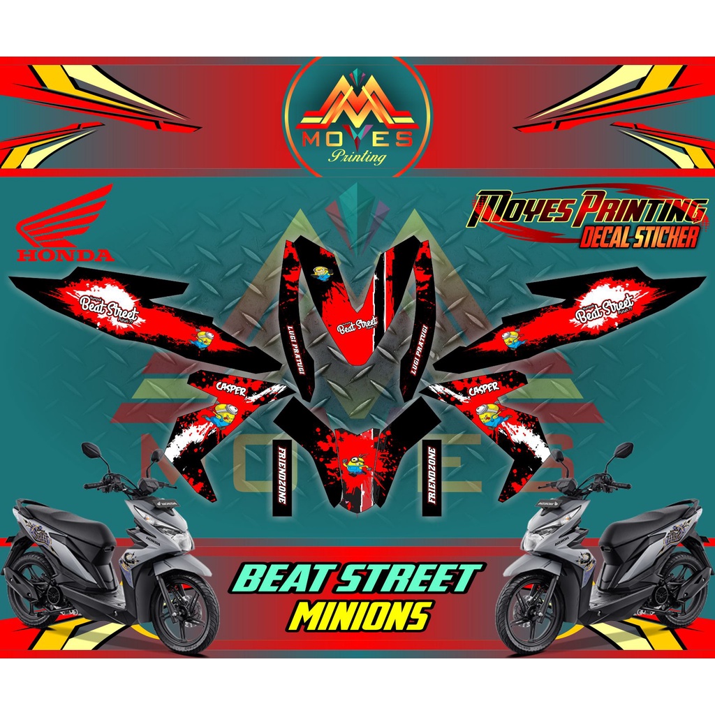 Stiker beat street full body - decal full body honda beat street ready siap kirim