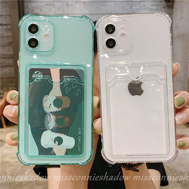 Soft TPU case Iphone 12 Pro 11Pro Max 6 6s 7 8 plus X Xr Xs Max SE 2020 TPU soft case card transparent case