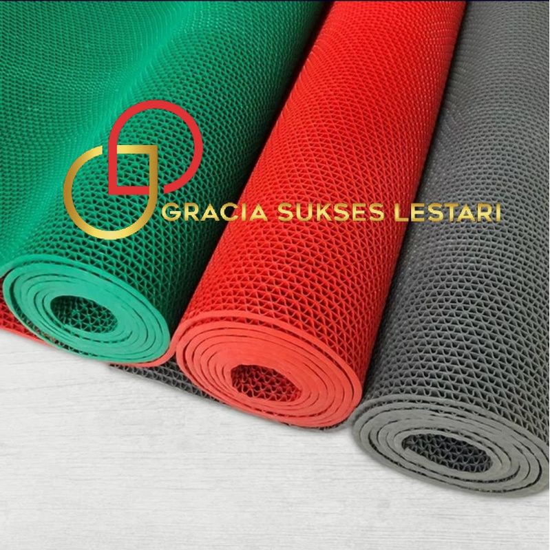 Keset Karpet PVC Anti Slip Kamar Mandi Karpet Masjid Wudhu Serbaguna - Jaring 40 x 60