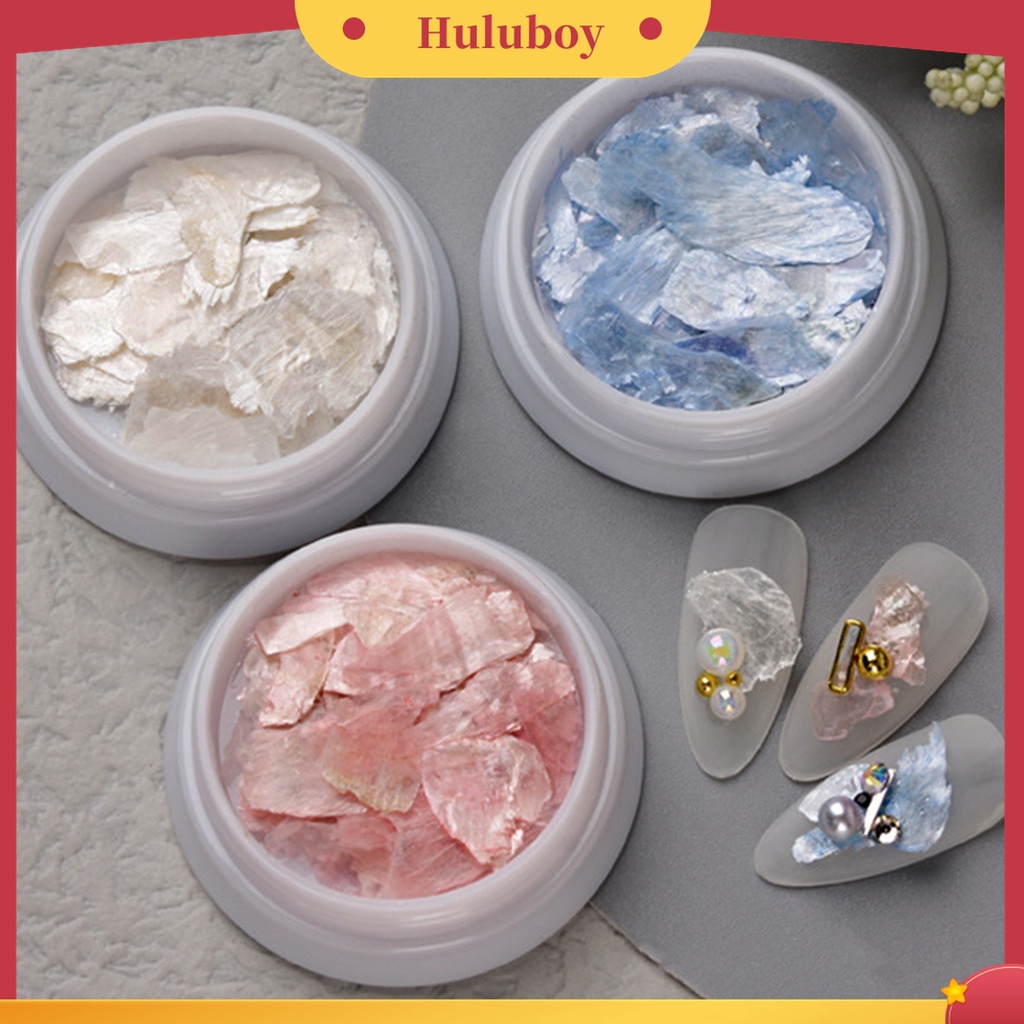 Huluboy Huluboy♡ 1 Kotak Ornamen Kuku Bentuk Irregular Untuk Dekorasi Nail Art