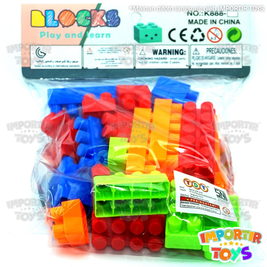 Mainan Lego Blocks Bermain Keren Warna Warni Plastik Berkualitas