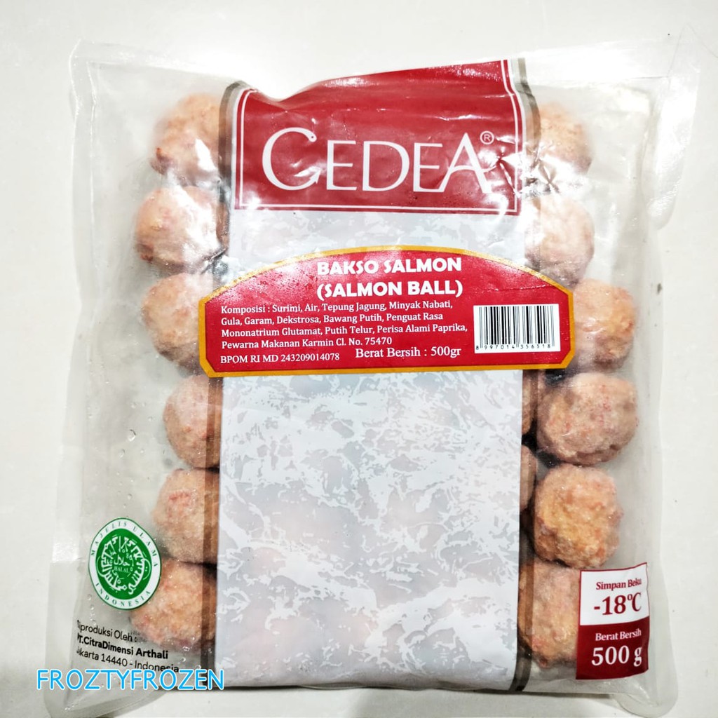 Cedea Salmon Ball 500 gram, Cedea Ikan Salmon 500 gram