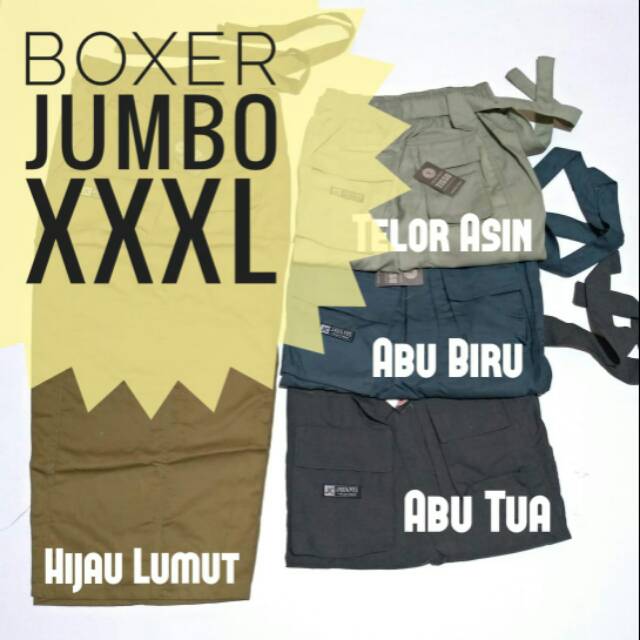 Celana Sirwal Boxer Jumbo XXXL Jayanti 3L Triple XL Sirwal Cingkrang Santai Jumbo