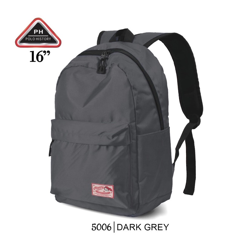 ( DHB ) TAS RANSEL FASHION POLO HISTORY 5006 ' 16  / TAS SEKOLAH UNISEX / TAS LAPTOP / WATERFROOF