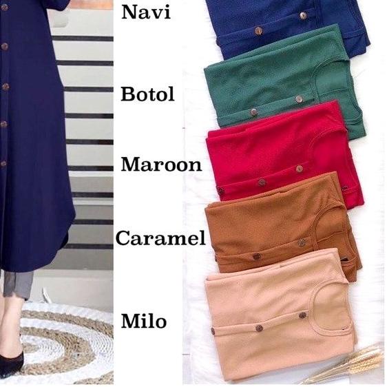 ♢ SABELA Tunik - Tunik Milano Premium LD100 / Long Tunik / Saku Kiri&Kanan / R.3 - 189-5312 ●