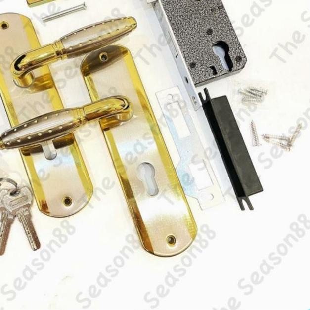 ❋ Kunci Pintu Set Gagang Bulat Kecil Besar - Gagang Pintu Rumah ►