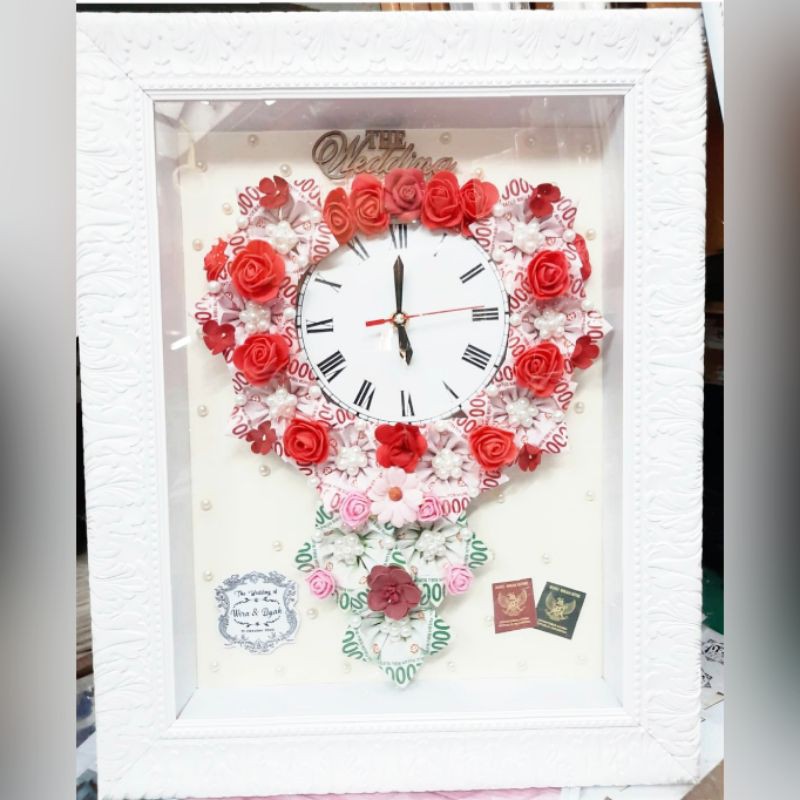 mahar jam hias bunga