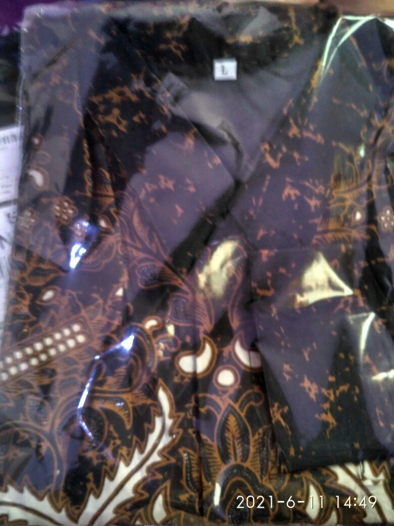 Batik Cowok Teratai Full Furing Katun Halus Sragenan Ori Solo