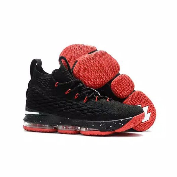Lebron James 15 Black Red Sepatu Basket