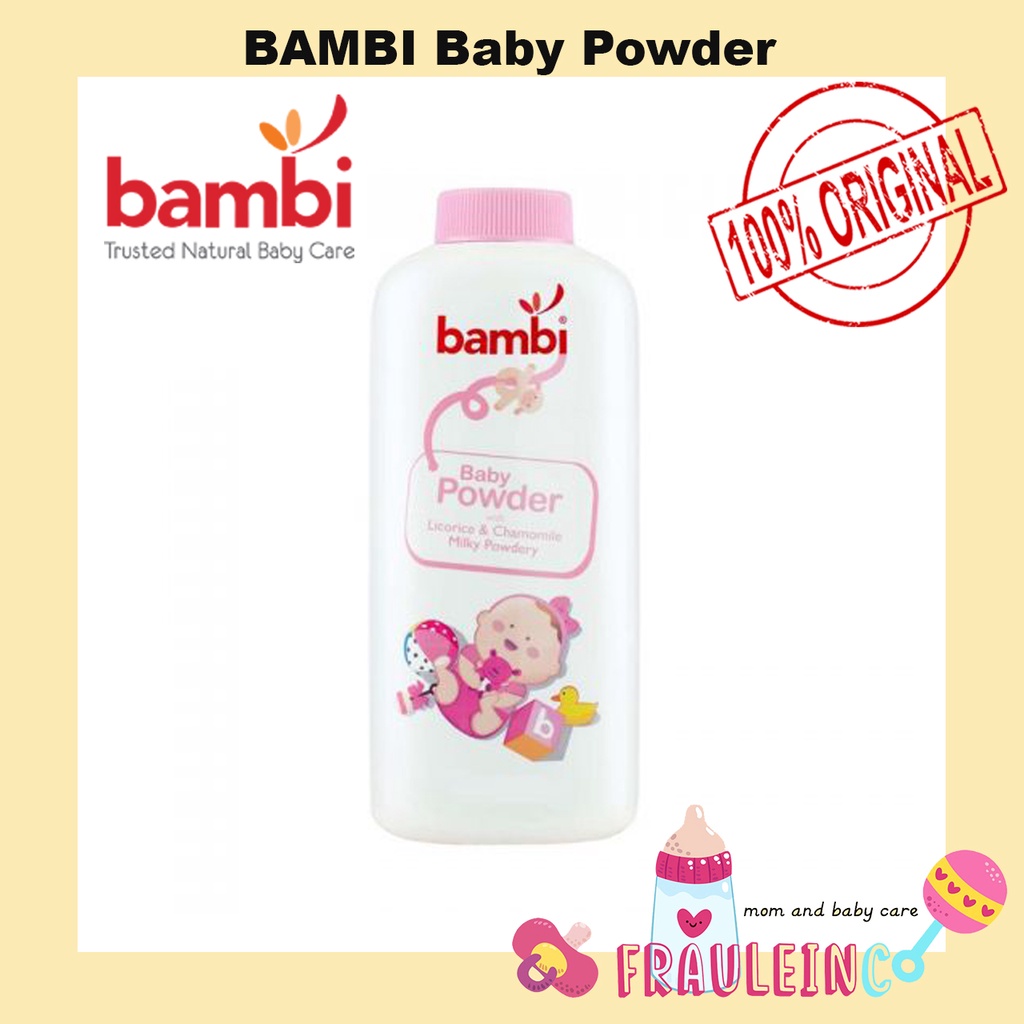 Bambi Baby Powder 100gr / 250gr / Prickly Heat Powder 100gr / Bedak tabur untuk bayi