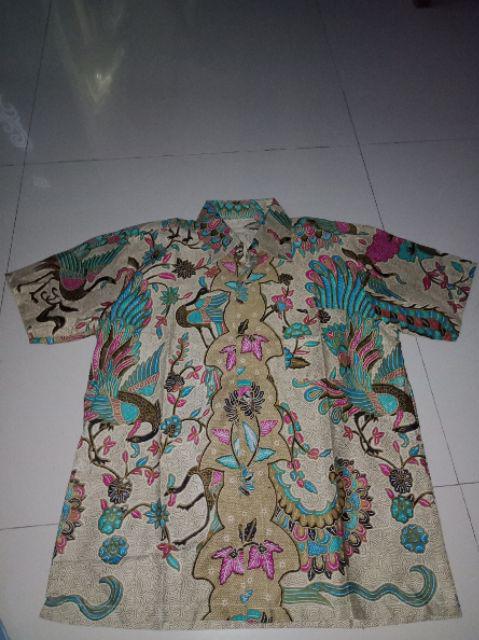Batik Couple Keluarga Sania Ruffle Ori Ndoro Jowi Dnt Motif Merak Tosca