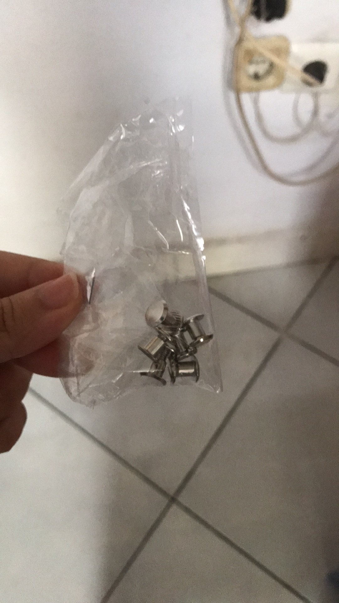 Pen Iklan 5 X 5 Baut Akrilik Kecil Mini / Stabil Kaca Sign Board Skrup Metal Pin Baut Jilid Buku 7 6