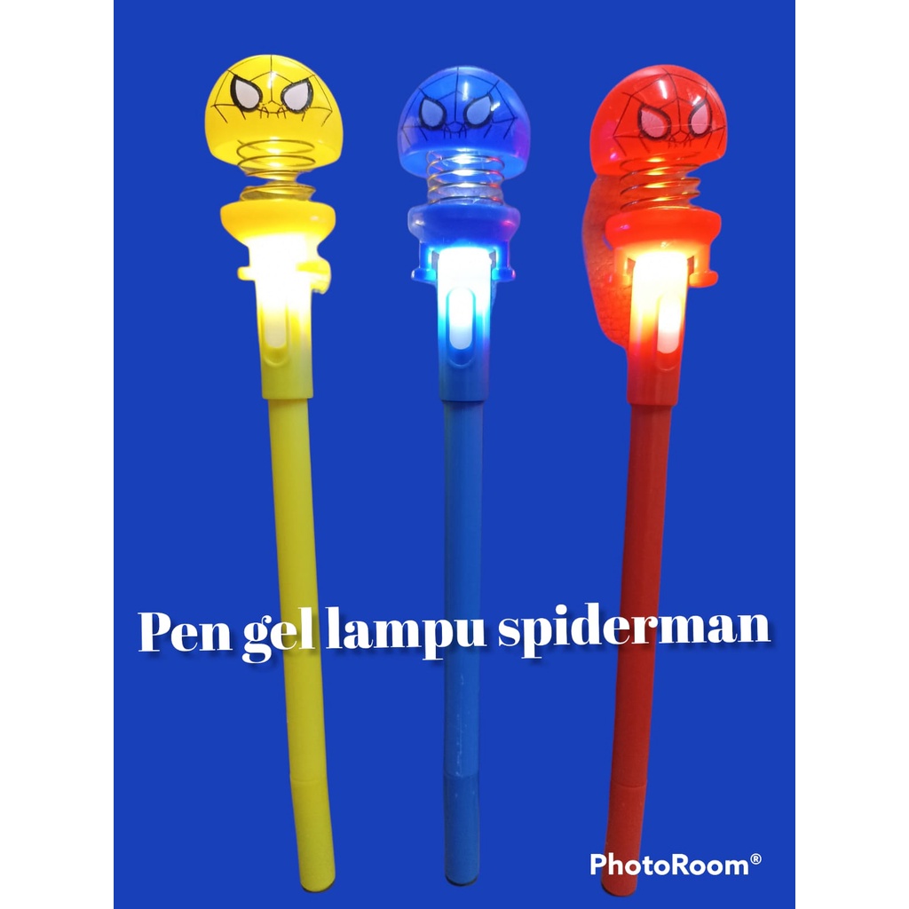 

ROYALE STATIONARY - GEL PEN SPRING LAMPU / PEN GEL PER LAMPU KARAKTER SPIDERMAN. MURAH