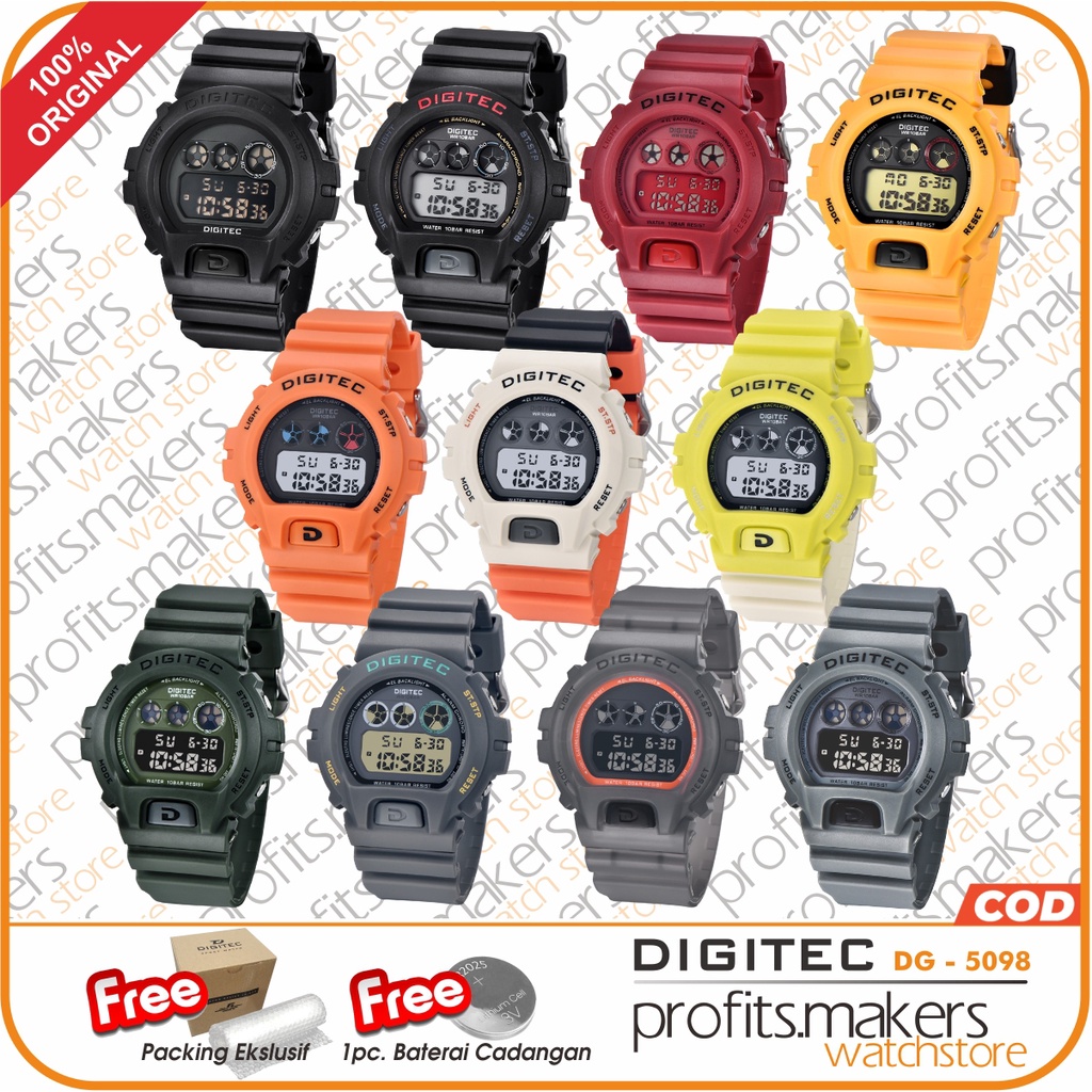 DIGITEC DG 5098 / DG-5098 / DG5098 2098 Watch Jam Tangan ORIGINAL