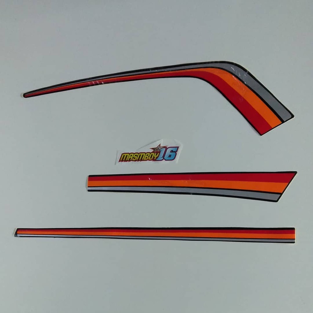Striping honda GL PRO GL MAX 91 1991 merah