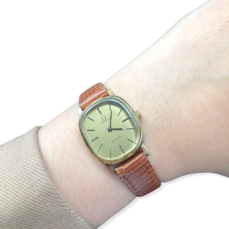 Jam Tangan Wanita Omega De Ville Manual Wind Vintage Original