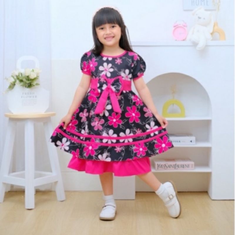 Baju Dress Anak Usia 4-11 Th