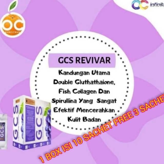 GCS 13 saset revivar with TRIPLE gluthatione
