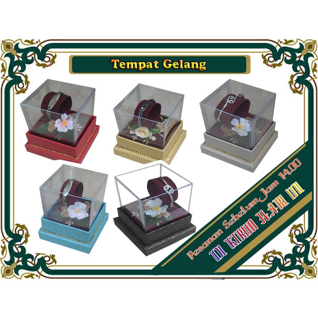 KOTAK SESERAHAN PERHIASAN GELANG,KOTAK TEMPAT GELANG PERNIKAHAN,BOX TEMPAT PERHIASAN,KOTAK PERHIASAN