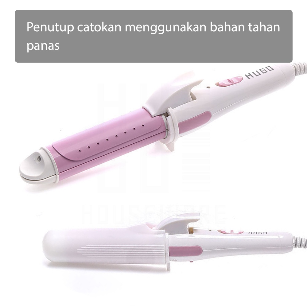 HUGO Catokan Rambut Pengeriting Rambut 2 in 1 Hair Straightener Multifunction Premium Quality