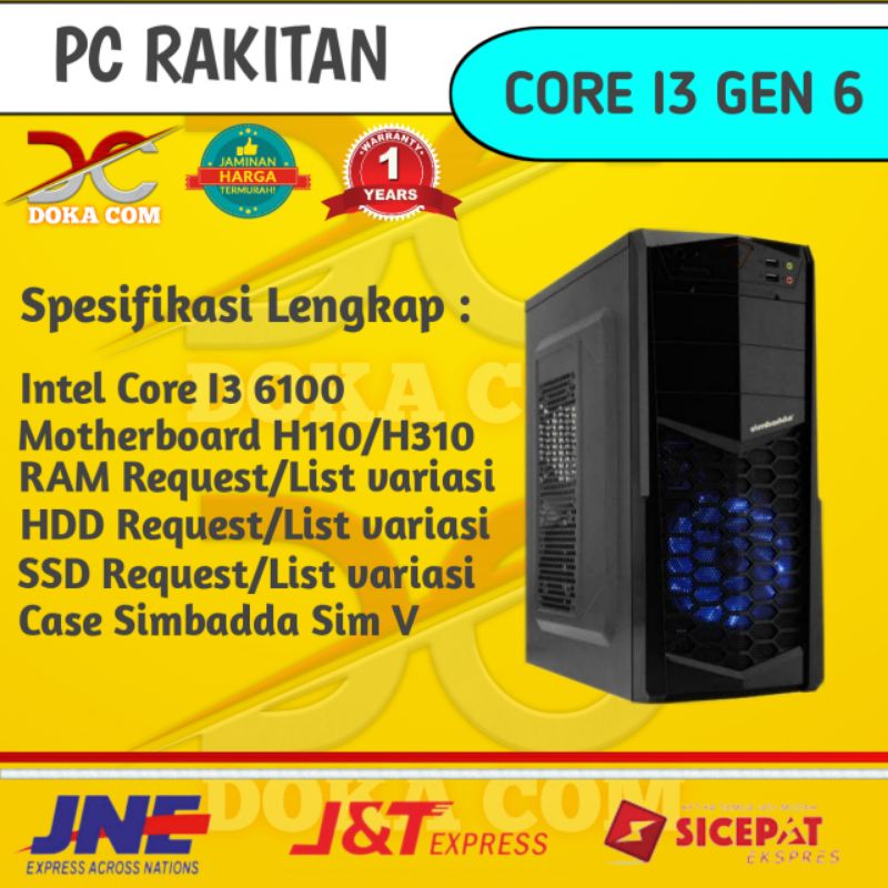 Jual Komputer Desktop Pc Rakitan Intel Core I Pc Rakitan Bergaransi Shopee Indonesia