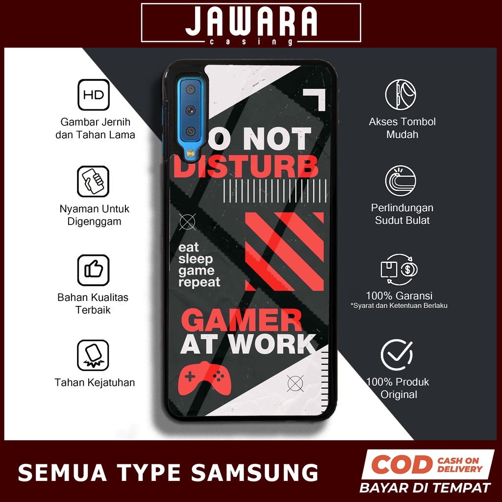 Case Samsung A7 2018 Case Hp Samsung A7 2018 Premium Glossy Jawara Casing [GAME] Casing Hp Samsung A