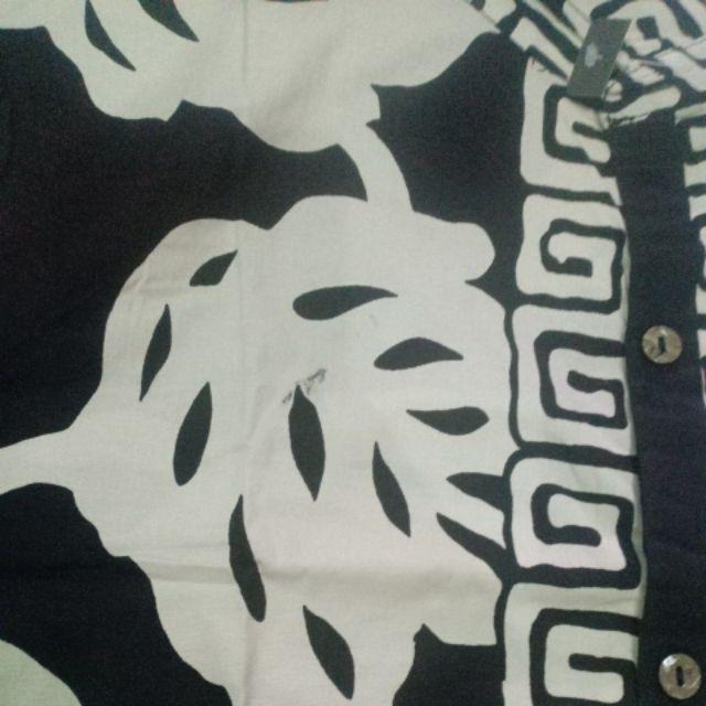 Kemeja 113 Es# Kemeja Batik Pria Dewasa Motif Bunga Bahan Katun Stretchy Slim Fit