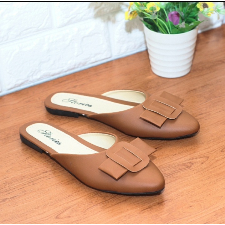 Sepatu Flat Bapao Wanita BL 04-tan