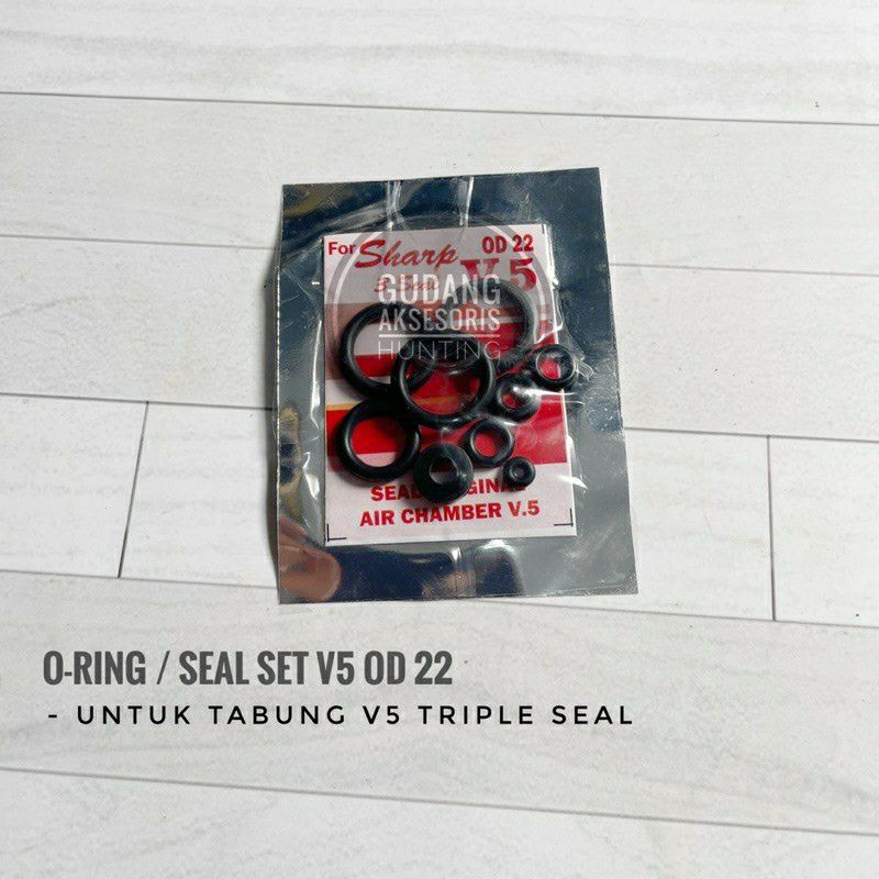 sil set tabung v5 seal set tabung v5 od22 3sil