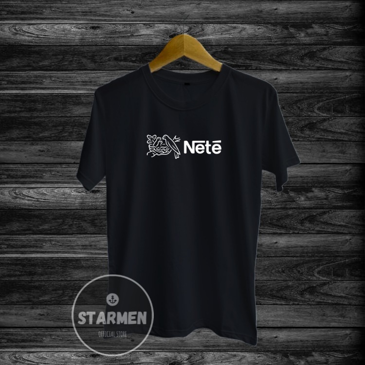 Kaos Distro Pria T-Shirt Motif Kata Kata NETE