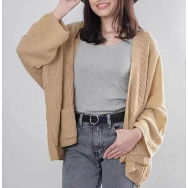 KARDIGAN RAJUT OVERSIZE JUMBO XXL 3XL 4XL PAKAIAN WANITA/ LOCY BIGSIZE