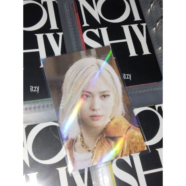 ITZY RYUJIN Official photocard benefit withdrama holo not shy