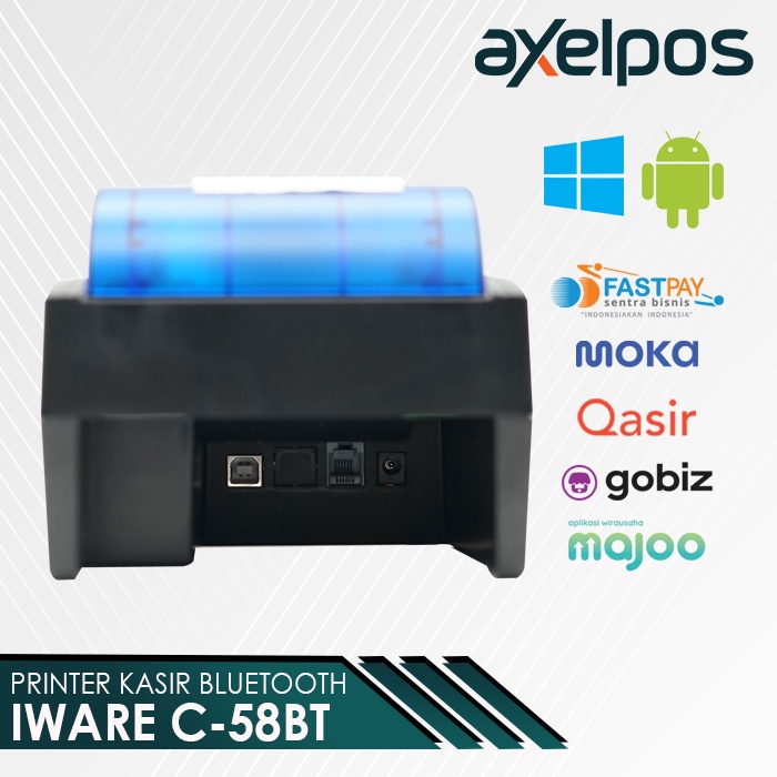 PRINTER BLUETOOTH C58BT SUPPORT PPOB DAN KASIR ANDROID FREE KERTAS