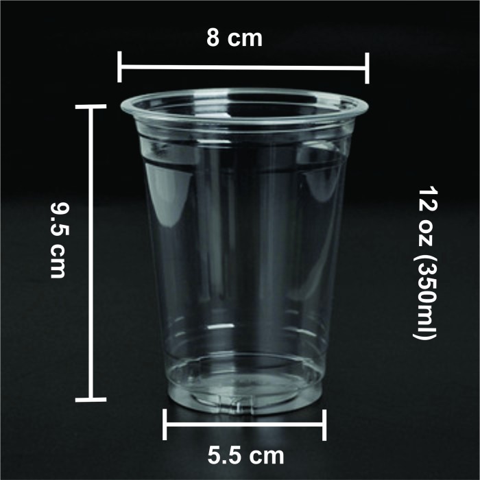 Sablon Cup Plastik 12/14/16oz 5gr /Cup Minuman/Gelas Minuman