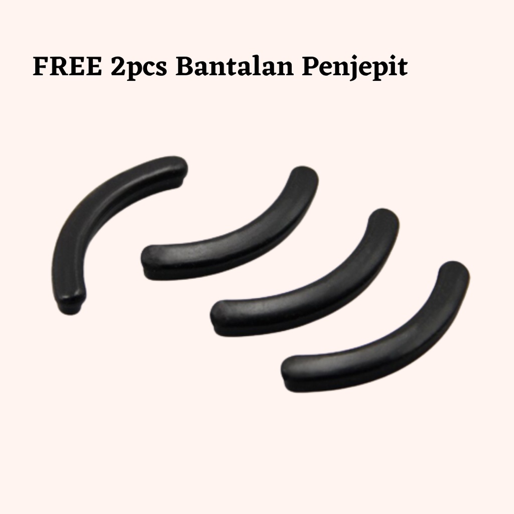 (DENGAN SISIR) Penjepit Bulu Mata ROSEGOLD Sisir Eyelash Curler Alat Kecantikan Pelentik Bulu Mata PREMIUM F677