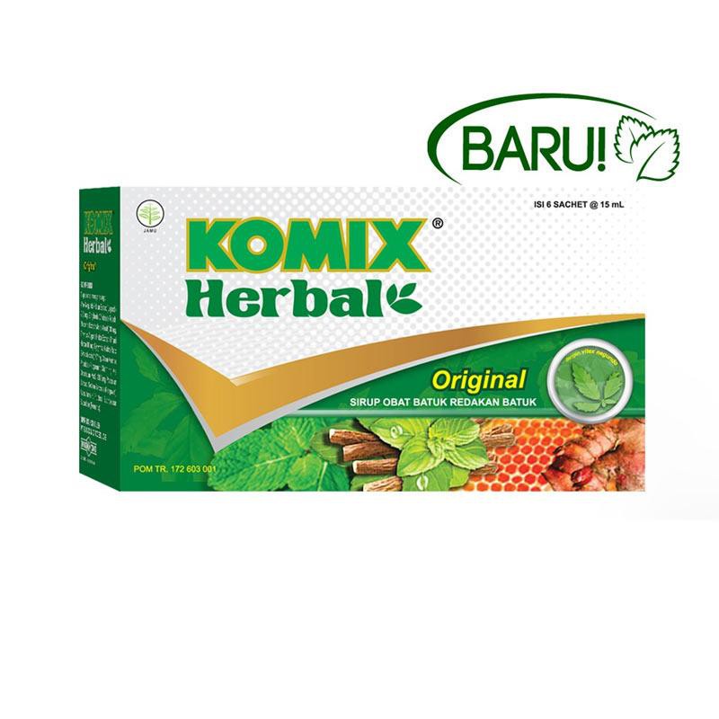 Komix Herbal 1 Box 6 Sachet