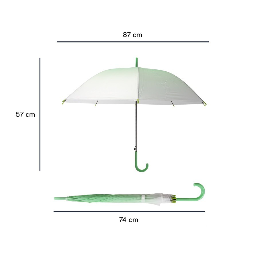 PAYUNG STANDAR TRANSPARANT GRADASI WARNA WARNA 005BB