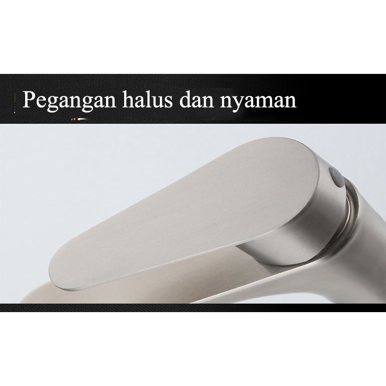 Kran Air Sink Panas Dingin Washtafel Stainless 304 Keran Washtafel Meja Mixer Hot cold