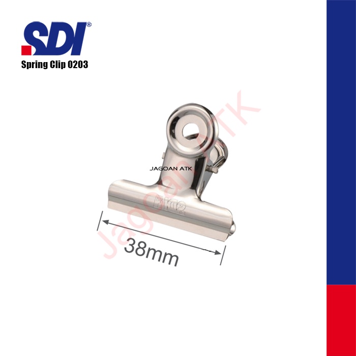 

Bulldog Clip/Jepitan Kertas/ Klip 1.5" | SDI 0203 | Isi 1 Pcs