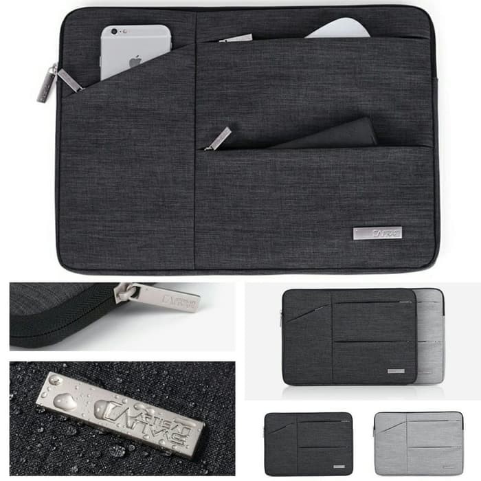 Tas Laptop Sleeve For Macbook pro Air-Retina- 13 inch Waterproof - LIMABELAS GREY