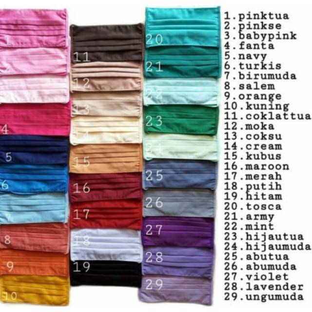 Masker kain hijab (premium Quality) | Drill