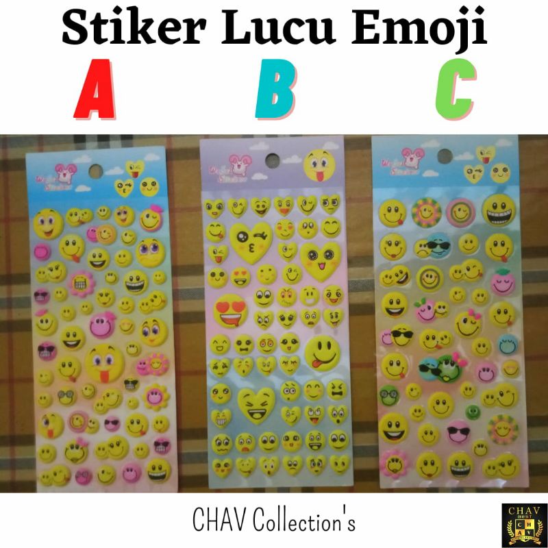 

Stiker Lucu Stiker Karakter Emoji Stiker Timbul