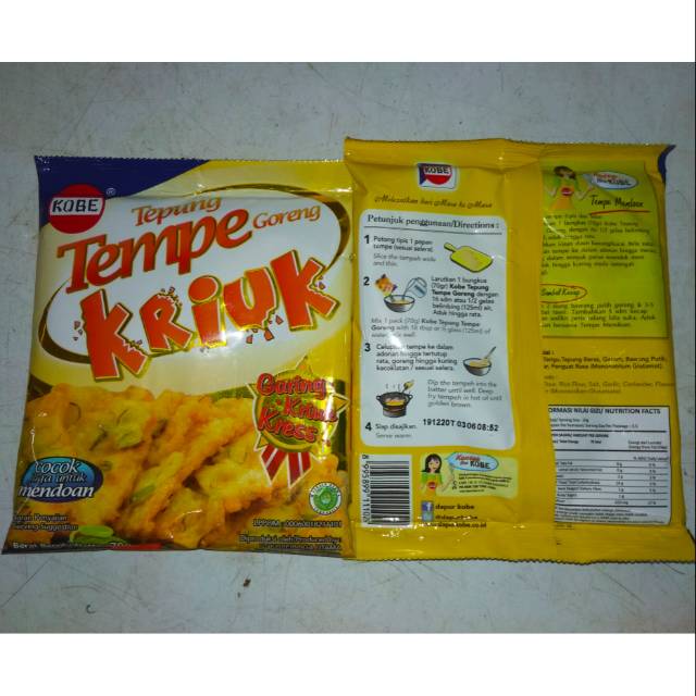

KOBE TEPUNG TEMPE GORENG KRIUK 70g