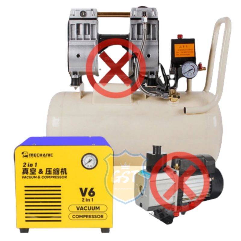 Mesin Kompresor Mini Mesin Vacuum Lcd Mechanic V6
