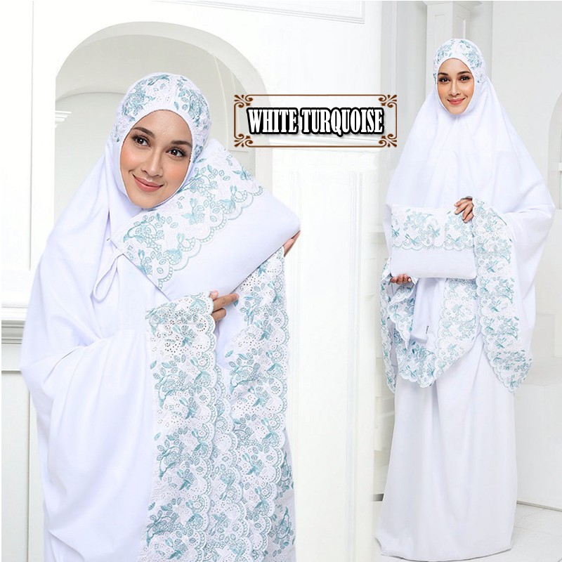 Mukena Dewasa Jumbo Mukenah Renda Bordir Premium Mukena Bali Mukena Traveli Multicolor Mukena Katun